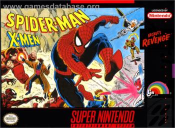 Cover Spider-Man and the X-Men in Arcade's Revenge for Super Nintendo